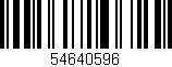 Código de barras (EAN, GTIN, SKU, ISBN): '54640596'