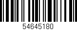 Código de barras (EAN, GTIN, SKU, ISBN): '54645180'