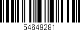 Código de barras (EAN, GTIN, SKU, ISBN): '54649281'