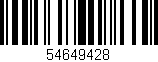 Código de barras (EAN, GTIN, SKU, ISBN): '54649428'