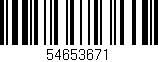 Código de barras (EAN, GTIN, SKU, ISBN): '54653671'
