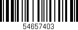 Código de barras (EAN, GTIN, SKU, ISBN): '54657403'