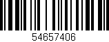 Código de barras (EAN, GTIN, SKU, ISBN): '54657406'