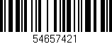 Código de barras (EAN, GTIN, SKU, ISBN): '54657421'