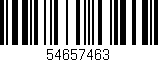 Código de barras (EAN, GTIN, SKU, ISBN): '54657463'