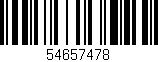 Código de barras (EAN, GTIN, SKU, ISBN): '54657478'