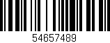 Código de barras (EAN, GTIN, SKU, ISBN): '54657489'