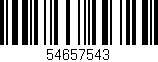 Código de barras (EAN, GTIN, SKU, ISBN): '54657543'