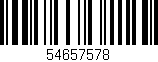 Código de barras (EAN, GTIN, SKU, ISBN): '54657578'