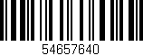 Código de barras (EAN, GTIN, SKU, ISBN): '54657640'