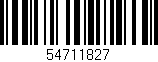 Código de barras (EAN, GTIN, SKU, ISBN): '54711827'