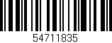 Código de barras (EAN, GTIN, SKU, ISBN): '54711835'