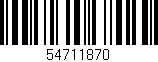 Código de barras (EAN, GTIN, SKU, ISBN): '54711870'