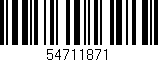 Código de barras (EAN, GTIN, SKU, ISBN): '54711871'
