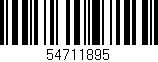 Código de barras (EAN, GTIN, SKU, ISBN): '54711895'
