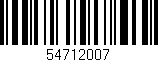 Código de barras (EAN, GTIN, SKU, ISBN): '54712007'