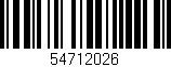 Código de barras (EAN, GTIN, SKU, ISBN): '54712026'