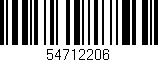 Código de barras (EAN, GTIN, SKU, ISBN): '54712206'