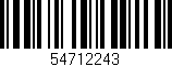 Código de barras (EAN, GTIN, SKU, ISBN): '54712243'