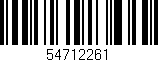 Código de barras (EAN, GTIN, SKU, ISBN): '54712261'