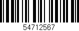 Código de barras (EAN, GTIN, SKU, ISBN): '54712567'