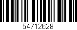 Código de barras (EAN, GTIN, SKU, ISBN): '54712628'
