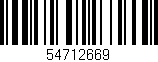 Código de barras (EAN, GTIN, SKU, ISBN): '54712669'