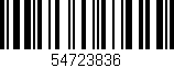 Código de barras (EAN, GTIN, SKU, ISBN): '54723836'