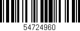 Código de barras (EAN, GTIN, SKU, ISBN): '54724960'