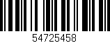 Código de barras (EAN, GTIN, SKU, ISBN): '54725458'