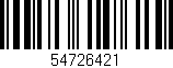 Código de barras (EAN, GTIN, SKU, ISBN): '54726421'