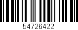 Código de barras (EAN, GTIN, SKU, ISBN): '54726422'