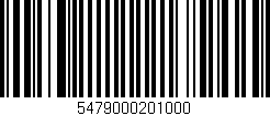Código de barras (EAN, GTIN, SKU, ISBN): '5479000201000'