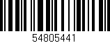 Código de barras (EAN, GTIN, SKU, ISBN): '54805441'