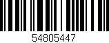 Código de barras (EAN, GTIN, SKU, ISBN): '54805447'