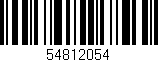 Código de barras (EAN, GTIN, SKU, ISBN): '54812054'