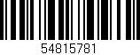 Código de barras (EAN, GTIN, SKU, ISBN): '54815781'