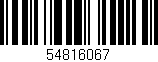Código de barras (EAN, GTIN, SKU, ISBN): '54816067'