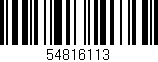 Código de barras (EAN, GTIN, SKU, ISBN): '54816113'
