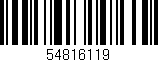 Código de barras (EAN, GTIN, SKU, ISBN): '54816119'