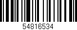 Código de barras (EAN, GTIN, SKU, ISBN): '54816534'