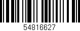 Código de barras (EAN, GTIN, SKU, ISBN): '54816627'