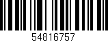 Código de barras (EAN, GTIN, SKU, ISBN): '54816757'