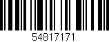 Código de barras (EAN, GTIN, SKU, ISBN): '54817171'