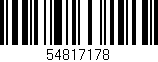 Código de barras (EAN, GTIN, SKU, ISBN): '54817178'