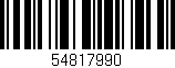 Código de barras (EAN, GTIN, SKU, ISBN): '54817990'