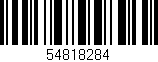 Código de barras (EAN, GTIN, SKU, ISBN): '54818284'