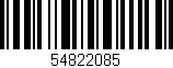 Código de barras (EAN, GTIN, SKU, ISBN): '54822085'