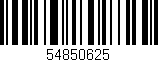 Código de barras (EAN, GTIN, SKU, ISBN): '54850625'