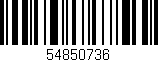 Código de barras (EAN, GTIN, SKU, ISBN): '54850736'